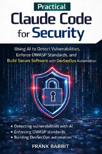 Claude Code for Security: Using AI to Detect Vulnerabilities, Enforce OWASP Standards, and Build Secure Software with DevSecOps Automation by Frank Babbit