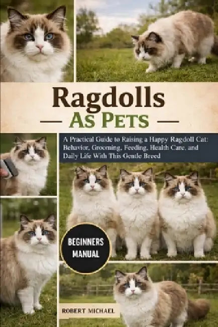 Ragdolls as Pets: A Practical Guide to Raising a Happy Ragdoll Cat: Behavior, Grooming, Feeding, Health Care, and Daily Life With This Gentle Breed by Robert Michael
