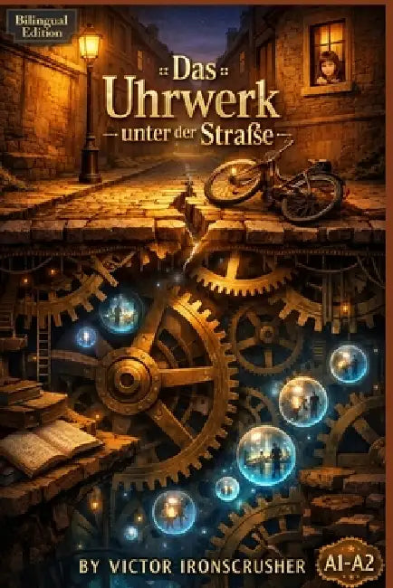 Das Uhrwerk unter der Straße: A Bilingual German-English Graded Reader for Beginners: An Immersive Adventure Story for Language Learning (Level A1-A2) by Victor Ironscrusher