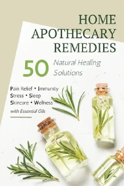 Home Remedies Apothecary Book: 50 DIY Natural Healing Solutions Using Essential Oils for Stress, Sleep, Pain, Skincare, Everyday Wellness & More: DIY by Topaz D