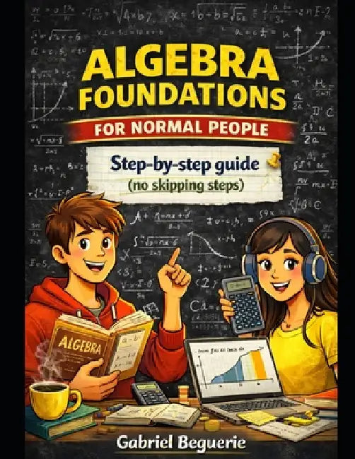 Algebra Foundations for Normal People: A step-by-step guide without the pain (no skipped steps) by Gabriel Beguerie