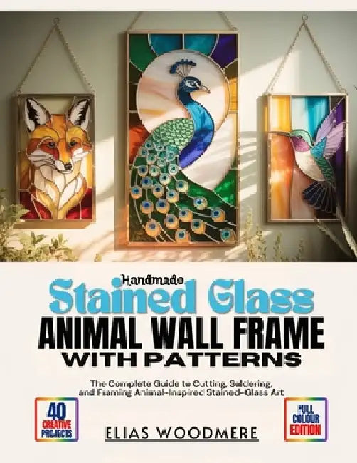 Handmade Stained Glass Animal Wall Frame With Patterns