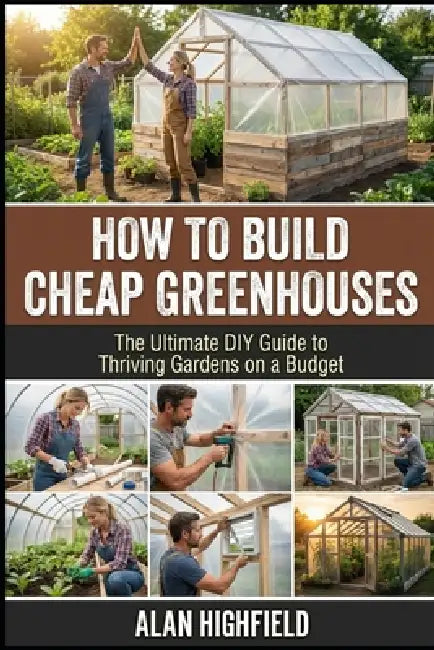 How to Build Cheap Greenhouses: The Ultimate DIY Guide to Thriving Gardens on a Budget Step-by-step Guide To Build a PVC Greenhouse Under $200 Best Ch by Alan Highfield