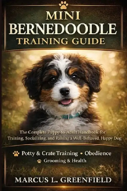 Mini Bernedoodle Training Guide: The Complete Puppy-to-Adult Handbook for Training, Socializing, and Raising a Well-Behaved, Happy Dog by Marcus L. Greenfield