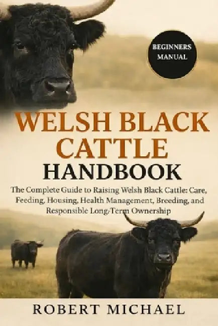 Welsh Black Cattle Handbook: The Complete Guide to Raising Welsh Black Cattle: Care, Feeding, Housing, Health Management, Breeding, and Responsible Lo by Robert Michael