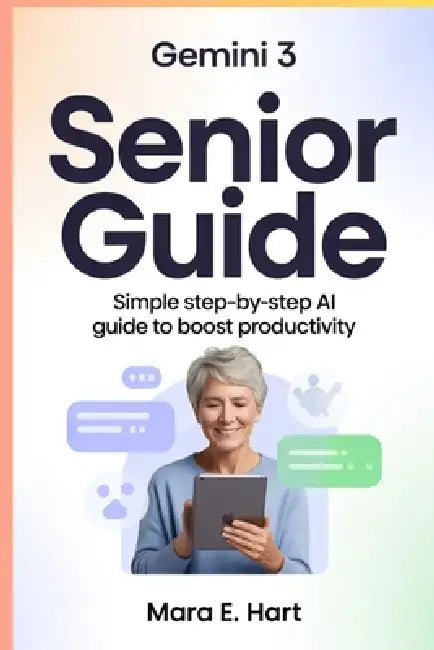 Gemini 3 Senior Guide: Simple Step-by-Step AI Guide for Seniors to Boost Productivity by Mara E. Hart