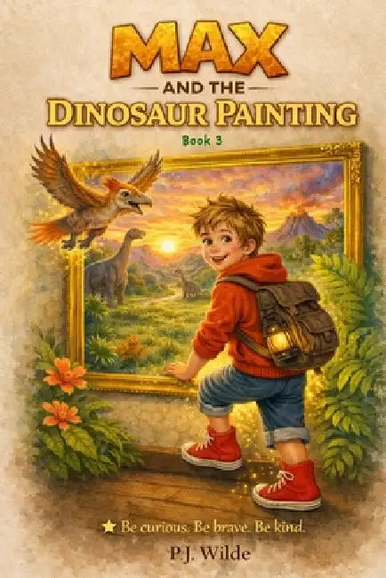 Max And The Dinosaur Painting