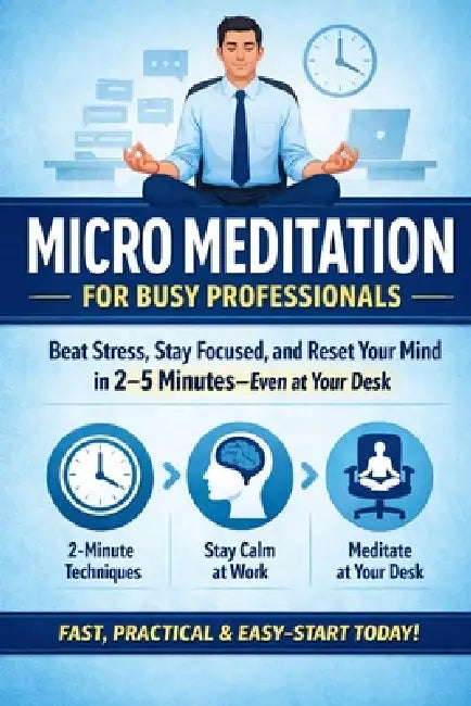 Micro Meditation for Busy Professionals: Beat Stress, Stay Focused, and Reset Your Mind in 2-5 Minutes-Even at Your Desk by Aruj Mishra