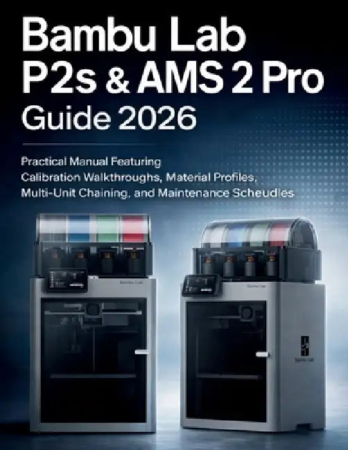 Bambu Lab P2s & Ams 2 Pro Guide 2026: Practical Manual Featuring Calibration Walkthroughs, Material Profiles, Multi-Unit Chaining, and Maintenance Sch by Peter Herman