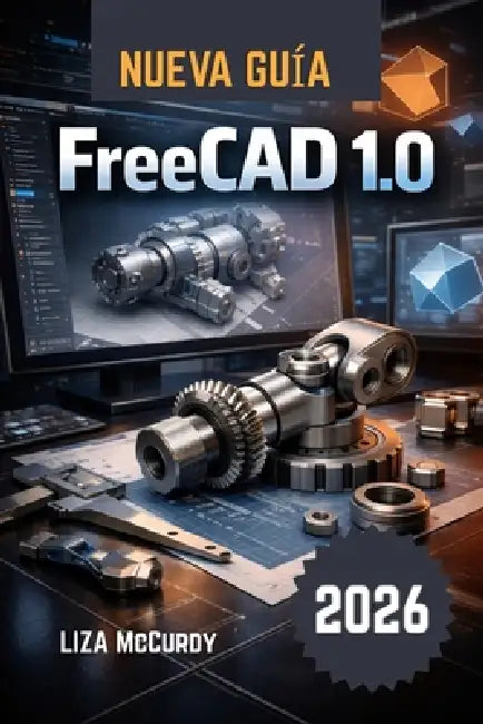 FreeCAD 1.0 Guía del usuario 2026: Diseño 3D profesional gratuito: crea modelos editables, máquinas a medida, realiza pruebas, planifica cortes y dibu by Liza McCurdy, Liza McCurdy