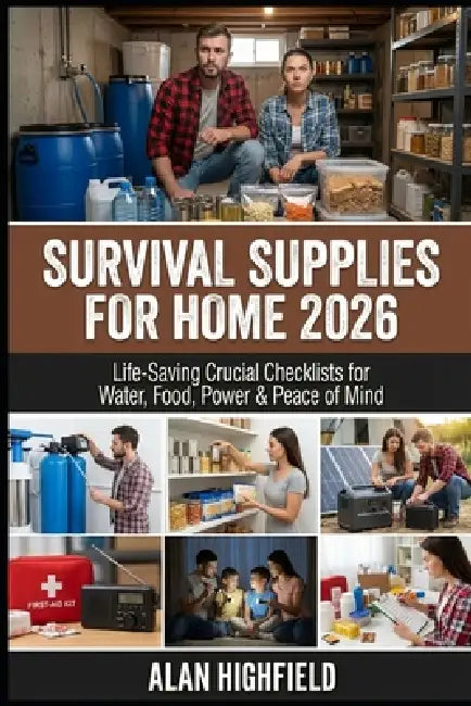 Survival Supplies for Home (2026 Update): Life Saving Crucial Supplies Checklists for Water, Food, Power & Peace of Mind Long Term Food Storage Low Co by Alan Highfield