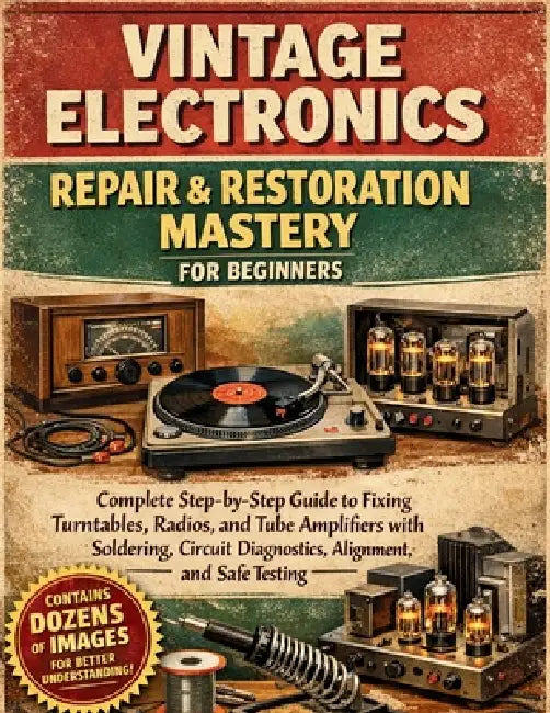 Vintage Electronics Repair & Restoration Mastery for Beginners: Complete Step-by-Step Guide to Fixing Turntables, Radios, and Tube Amplifiers with Sol by Craft Logan