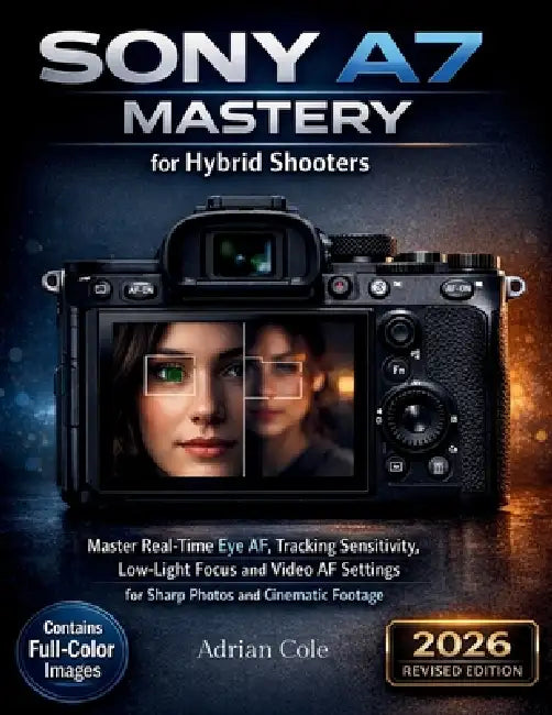 Sony A7 Mastery for Hybrid Shooters: Master Real-time Eye AF, Tracking Sensitivity, LowLight Focus, and Video AF Settings for Sharp Photos and Cinemat by Adrian Cole
