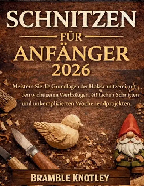 Schnitzen Für Anfänger 2026: Meistern Sie die Grundlagen der Holzschnitzerei mit den wichtigsten Werkzeugen, einfachen Schnitten und unkomplizierten W by Bramble Knotley