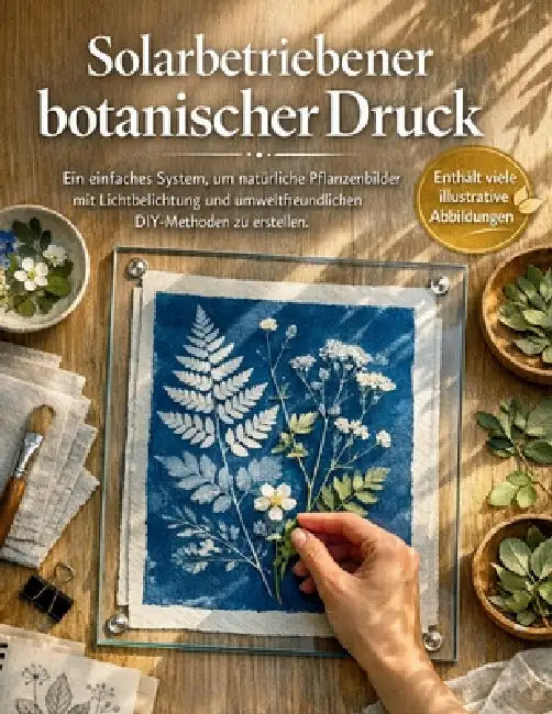 Solarbetriebener botanischer Druck (Ausgabe 2026): Ein einfaches System, um natürliche Pflanzenbilder mit Lichtbelichtung und umweltfreundlichen DIY-M by Craft Logan