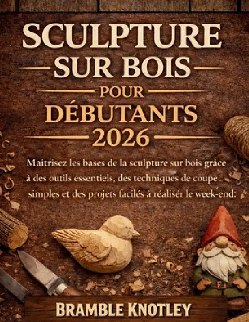 Sculpture Sur Bois Pour Débutants 2026: Maîtrisez les bases de la sculpture sur bois grâce à des outils essentiels, des techniques de coupe simples et by Bramble Knotley
