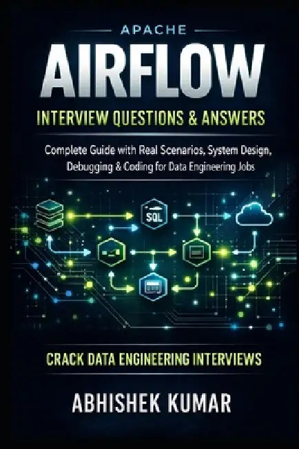 Apache Airflow Interview Questions & Answers: Complete Guide with Real Scenarios, System Design, Debugging & Coding for Data Engineering Jobs by Abhishek Kumar