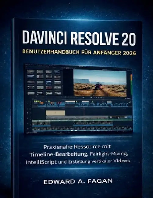 Davinci Resolve 20 Benutzerhandbuch Für Anfänger 2026: Praxisnahe Ressource mit Timeline-Bearbeitung, Fairlight- Mixing, IntelliScript und Erstellung by Edward A. Fagan