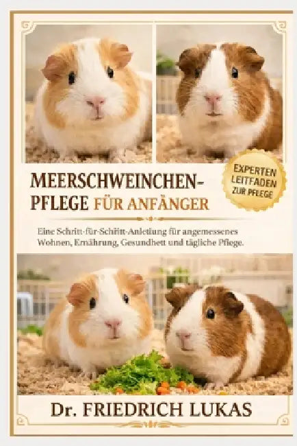 Meerschweinchenpflege Für Anfänger: Eine Schritt-für-Schritt-Anleitung für angemessenes Wohnen, Ernährung, Gesundheit und tägliche Pflege by Friedrich Lukas