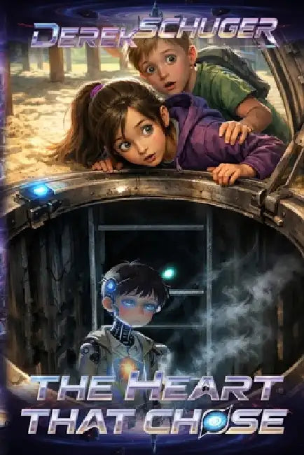 The Heart That Chose: Nine-year-olds Mia and Toby embark on an adventure to help their android friend Nove beat the odds against the Old Guard and gov by Derek Schuger