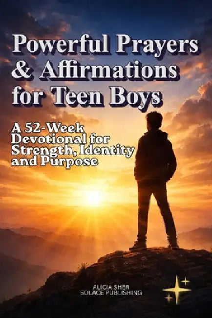 Powerful Prayers & Affirmations for Teen Boys: A 52-Week Devotional for Strength, Identity, and Purpose by Solace Publishing