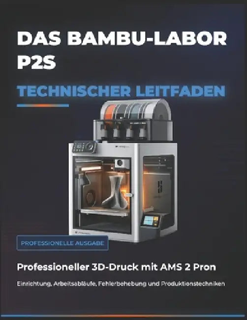 Das Bambu-Labor P2s Technischer Leitfaden: Professioneller 3D-Druck mit AMS 2 Pron: Einrichtung, Arbeitsabläufe, Fehlerbehebung und Produktionstechnik by Jacob Stones