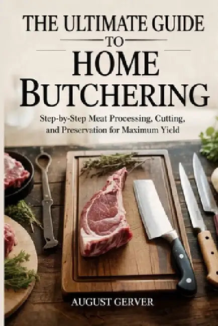 The Ultimate Guide to Home Butchering: Step-by-Step Meat Processing, Cutting, and Preservation for Maximum Yield by August Gerver