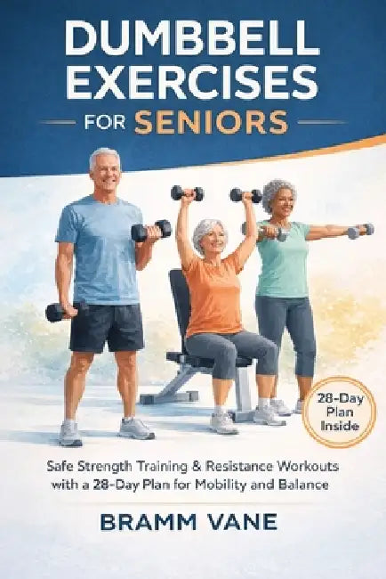 Dumbbell Exercises for Seniors: Safe Strength Training & Resistance Workouts with a 28 Day plan for Mobility and Balance by Bramm Vane