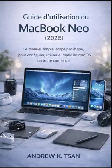Guide d'utilisation du MacBook Neo (2026): Le manuel simple, étape par étape, pour configurer, utiliser et maîtriser macOS en toute confiance by Andrew K. Tsan