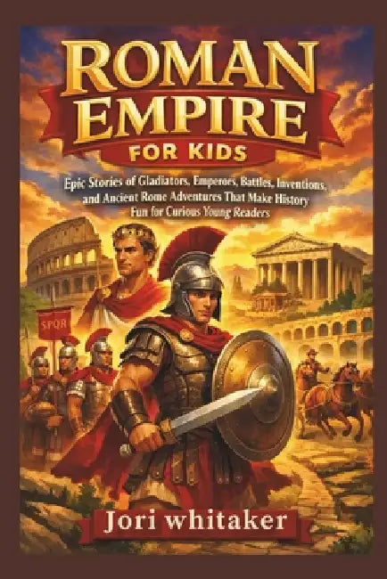 Roman Empire for Kids: Epic Stories of Gladiators, Emperors, Battles, Inventions, and Ancient Rome Adventures That Make History Fun for Curious Young by Jori Whitaker