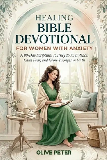 Healing Bible Devotional for Women with Anxiety: A 90-Day Scriptural Journey to Find Peace, Calm Fear, and Grow Stronger in Faith by Olive Peter