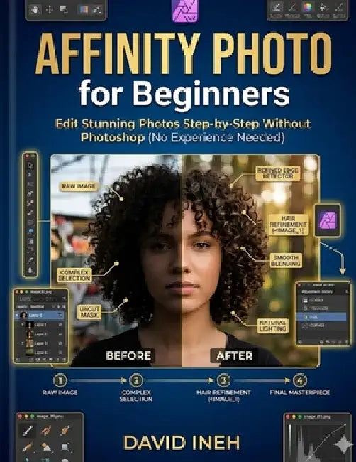 Affinity Photo for Beginners: Edit Stunning Photos Step-by-Step Without Photoshop (No Experience Needed) by Ineh David