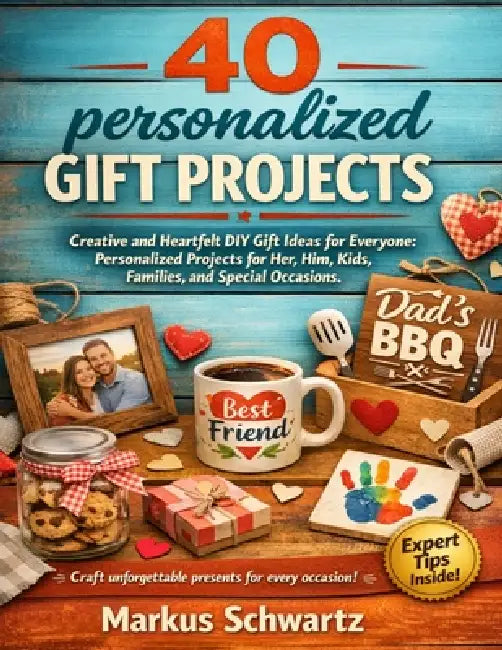 40 Personalized Gift Project: Creative and Heartfelt DIY Gift Ideas for Everyone: Personalized Projects for Her, Him, Kids, Families, and Special Occa by Markus Schwartz