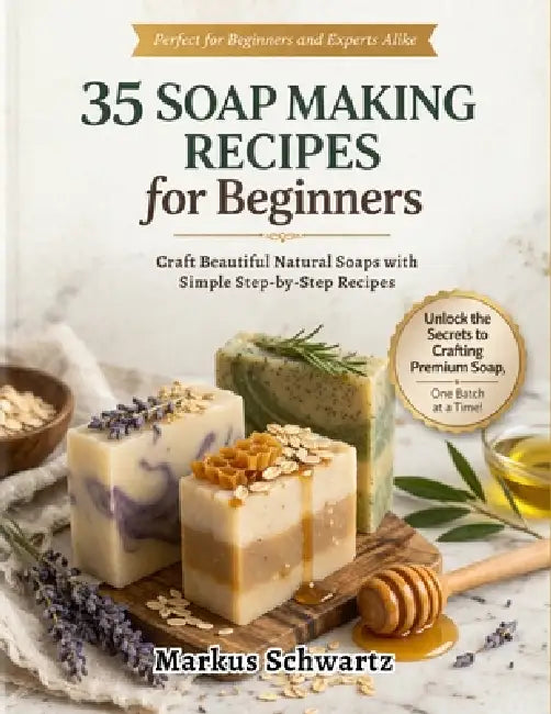 35 Soap Making for Beginner: Craft Beautiful, All-Natural Soaps with Easy Recipes and Step-by-Step Guidance for Beginners and Advanced Soap Makers by Markus Schwartz
