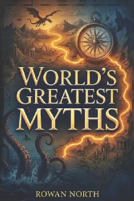 World's Greatest Myths: A Young Explorer's Guide to Gods, Creatures, Legends, and Lost Empires (B&W Edition) by Rowan North