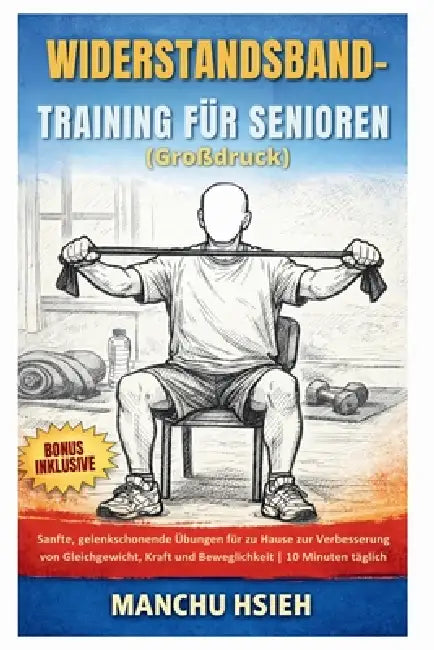 Widerstandsband-Training für Senioren (Großdruck): Sanfte, gelenkschonende Übungen für zu Hause zur Verbesserung von Gleichgewicht, Kraft und Beweglic by Manchu Hsieh