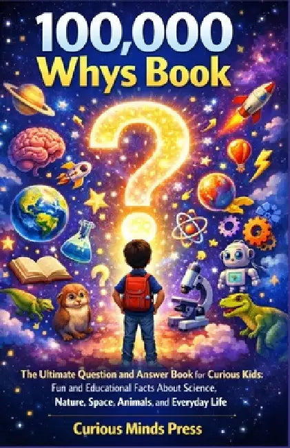 100,000 Whys Book: The Ultimate Question and Answer Book for Curious Kids: Fun and Educational Facts About Science, Nature, Space, Animals, and Everyd by Curious Minds Press