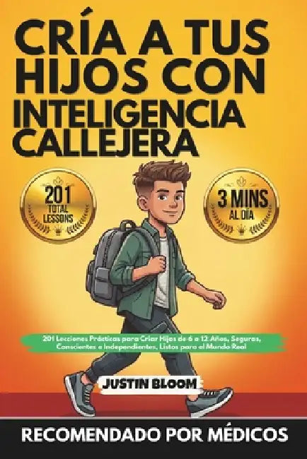 Cría A Tus Hijos Con Inteligencia Callejera: 201 Lecciones Prácticas para Criar Hijos de 6 a 12 Años, Seguros, Conscientes e Independientes, Listos pa by Justin Bloom