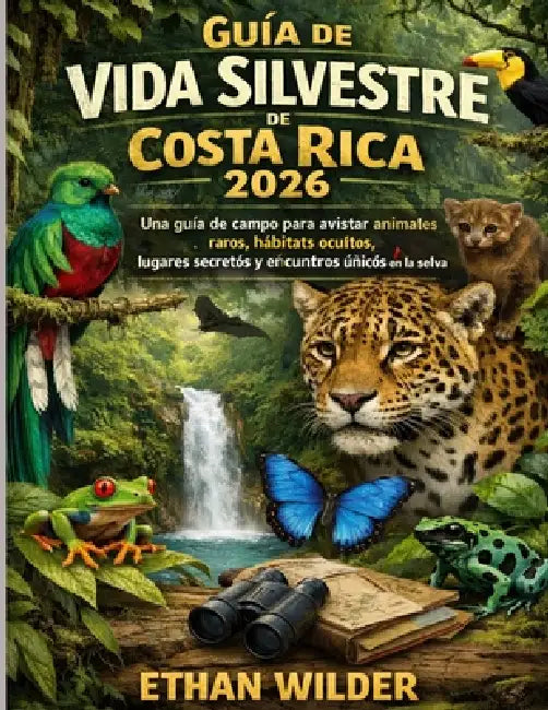 Guía de vida silvestre de Costa Rica 2026: Una guía de campo para avistar animales raros, hábitats ocultos, lugares secretos y encuentros únicos en la by Ethan Wilder
