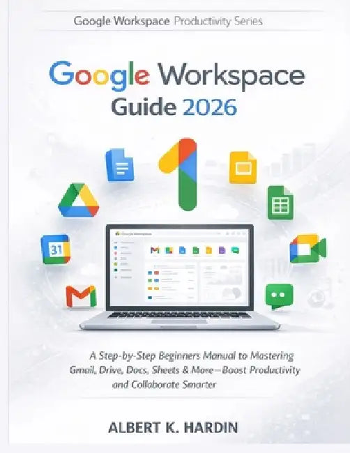 GOOGLE WORKSPACE Guide 2026: A Step-by-Step Beginners Manual to Mastering Gmail, Drive, Docs, Sheets & More-Boost Productivity and Collaborate Smarter by Albert K. Hardin