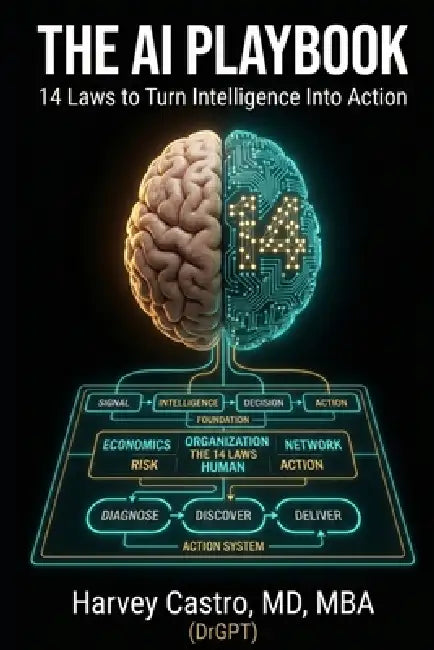 The AI Playbook: 14 Laws to Turn Intelligence Into Action by Harvey Castro