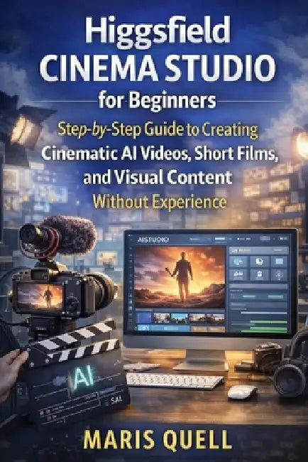 Higgsfield Cinema Studio for Beginners: Step-By-Step Guide to Creating Cinematic AI Videos, Short Films, and Visual Content Without Experience by Maris Quell