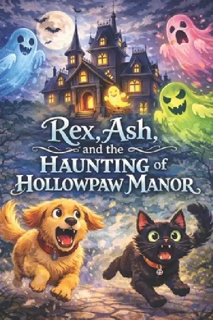 Rex, Ash, and the Haunting of Hollowpaw Manor: An Easy Chapter Book For Grades 2, 3, 4, and 5 by Adam Free
