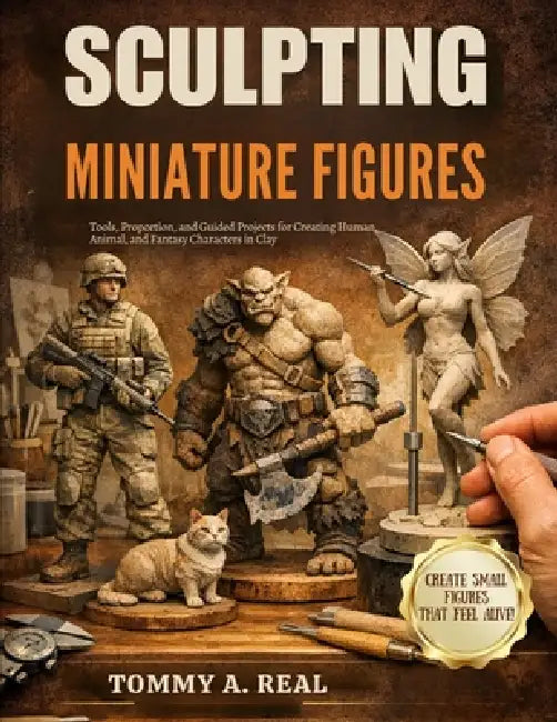 Sculpting Miniature Figures: Tools, Proportion, and Guided Projects for Creating Human, Animal, and Fantasy Characters in Clay by Tommy A. Real