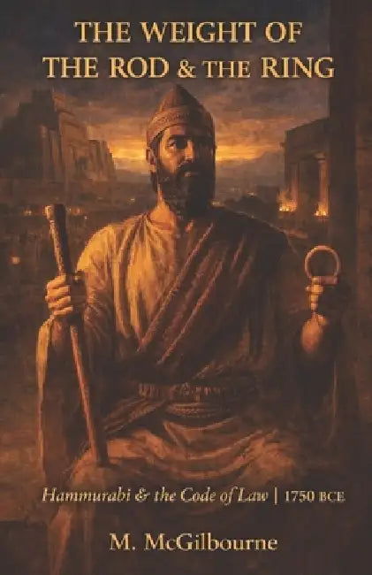 The Weight of the Rod & the Ring: Hammurabi & the Code of Law 1750 BCE by Michael McGilbourne