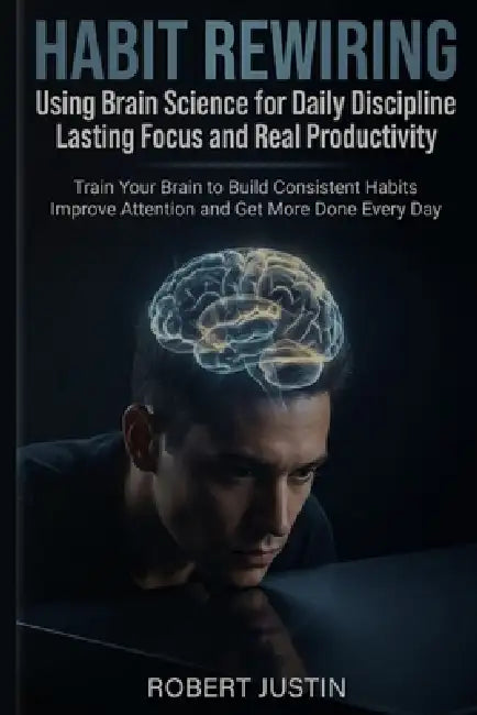 Habit Rewiring Using Brain Science for Daily Discipline Lasting Focus and Real Productivity: Train Your Brain to Build Consistent Habits Improve Atten by Robert Justin