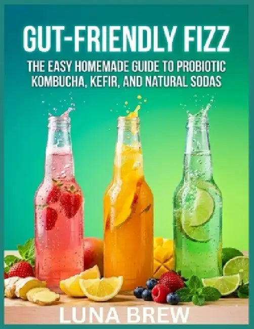 Gut-Friendly Fizz: The Easy Homemade Guide to Probiotic Kombucha, Kefir, and Natural Sodas by Luna Brew