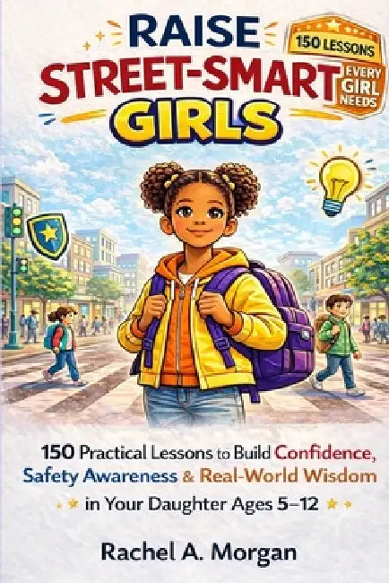 Raise Street-Smart Girls: 150 Practical Lessons to Build Confidence, Safety Awareness, and Real-World Wisdom in Your Daughter Ages 5-12 by Rachel a Morgan