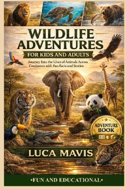Wildlife Adventures for Kids and Adults: Journey Into the Lives of Animals Across Continents with Fun Facts and Stories by Luca Mavis