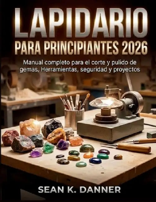 Lapidario Para Principiantes 2026: Manual completo para el corte y pulido de gemas, Herramientas, seguridad y proyectos by Sean K. Danner